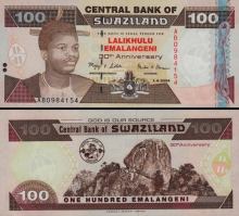 *100 Emalageni Swaziland 2004, P33 UNC pamätná - Kliknutím na obrázok zatvorte -